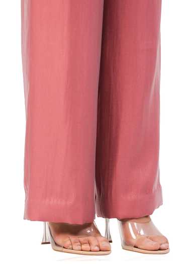 Shop_Maenaam_Pink Silk Ingrid Straight Pants_Online_at_Aza_Fashions