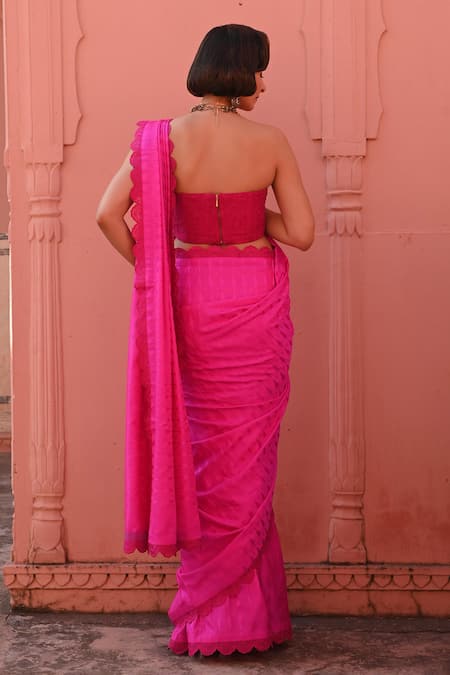 Kasturi Kundal Banarasi Handloom Saree Set 