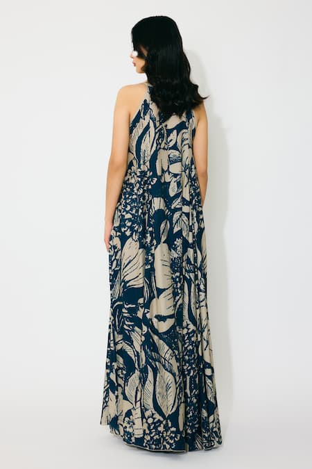 Koai Floral Sleeveless Long Dress 