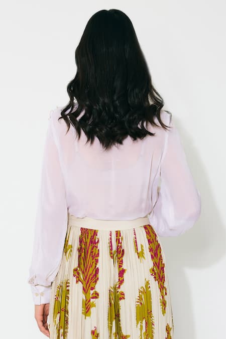 Koai Ivory Frill Top 