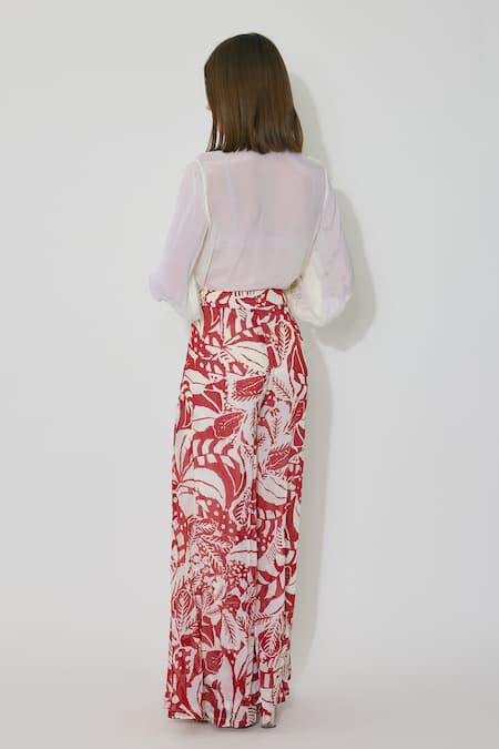 Koai Floral Print Flared Pants 