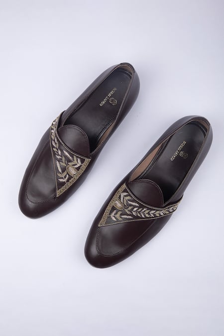 SCHON ZAPATO Mughal Luxe Leather Loafers 