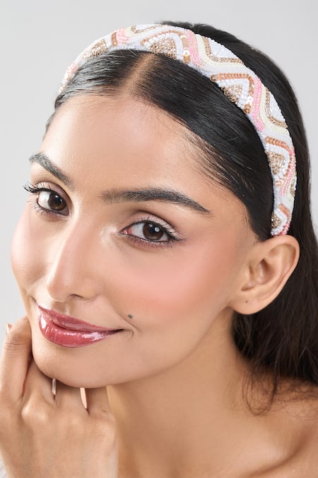 Samyukta Singhania Beaded Hand Embroidered Hairband 