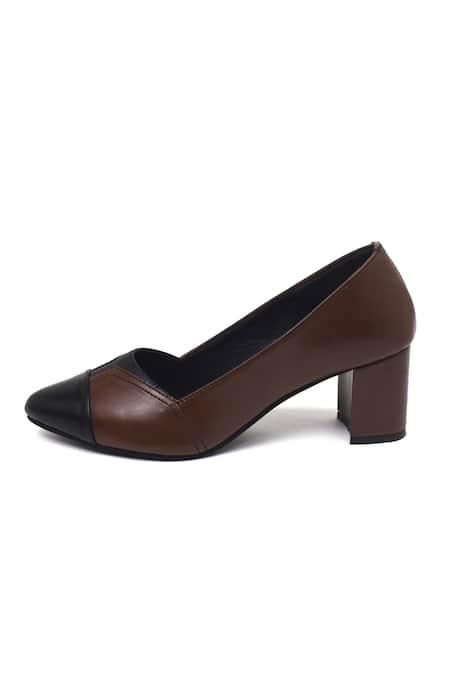 Yassio_Tan Two-tone Vegan Pumps _Online_at_Aza_Fashions