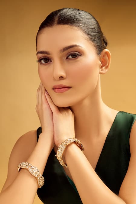 Samyukta Singhania Gold Plated Brass Bangles Set 