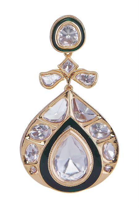 Buy Nazaakat By Samara Singh Green And Gold Necklace Set Online at Aza Fashions Buy_Nazaakat By Samara Singh_Green And Gold Necklace Set _Online_at_Aza_Fashions