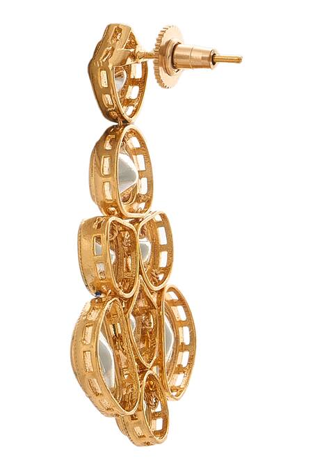 Buy Nazaakat By Samara Singh Blue Brass And Gold Jewellery Set Online at Aza Fashions Buy_Nazaakat By Samara Singh_Blue Brass And Gold Jewellery Set _Online_at_Aza_Fashions