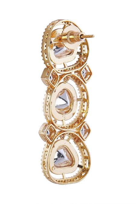 Shop Nazaakat By Samara Singh Red Stones And Gold Jewellery Set Online at Aza Fashions Shop_Nazaakat By Samara Singh_Red Stones And Gold Jewellery Set _Online_at_Aza_Fashions