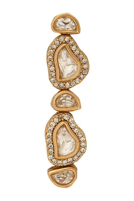 Buy Nazaakat By Samara Singh Gold Plated Stones And White Necklace Set Online at Aza Fashions Buy_Nazaakat By Samara Singh_Gold Plated Stones And White Necklace Set _Online_at_Aza_Fashions