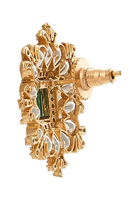 Shop Nazaakat By Samara Singh Green Beaded Necklace And Earring Set Online at Aza Fashions Shop_Nazaakat By Samara Singh_Green Beaded Necklace And Earring Set _Online_at_Aza_Fashions