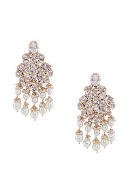 Buy Nazaakat By Samara Singh Pink Rhinestones, Pearls Brass Necklace And Earring Set Online at Aza Fashions Buy_Nazaakat By Samara Singh_Pink Rhinestones, Pearls Brass Necklace And Earring Set _Online_at_Aza_Fashions