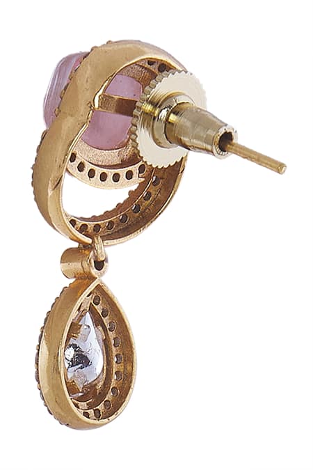 Nazaakat By Samara Singh_Pink Crystals Stone Embellished Jewellery Set _Online_at_Aza_Fashions