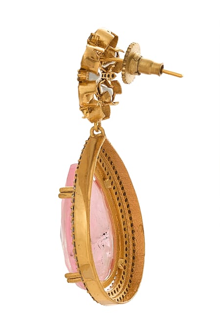 Nazaakat By Samara Singh Pink Stone Embellished Jewellery Set at Aza Fashions Nazaakat By Samara Singh_Pink Stone Embellished Jewellery Set _at_Aza_Fashions