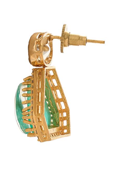 Nazaakat By Samara Singh Multi Color Stones Pink And Green Embellished Jewellery Set Online at Aza Fashions Nazaakat By Samara Singh_Multi Color Stones Pink And Green Embellished Jewellery Set _Online_at_Aza_Fashions