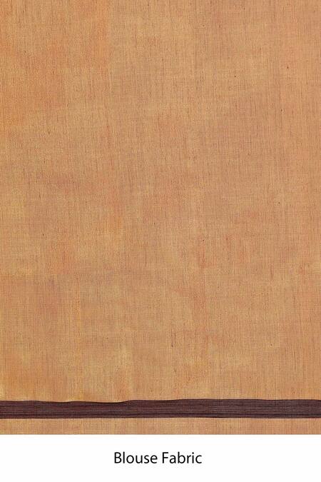 Amaara_Gold Chanderi Silk Dark Handloom Saree_at_Aza_Fashions