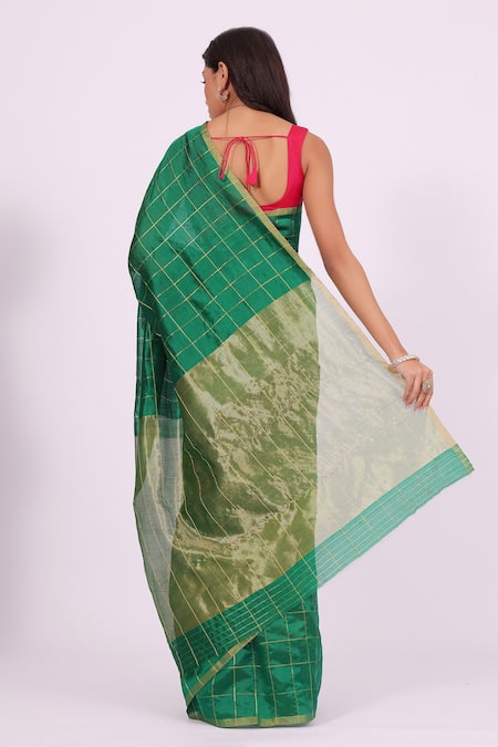 Amaara Handloom Chanderi Silk Saree with Zari Border 