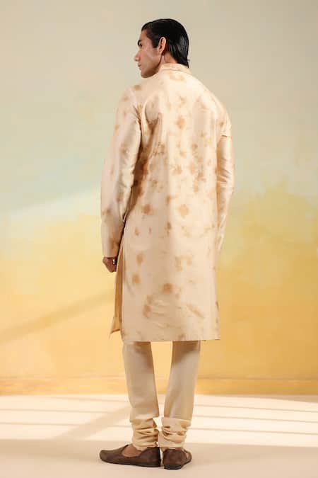 Label Niti Bothra Hand Dyed Shibori Kurta & Churidar Set 