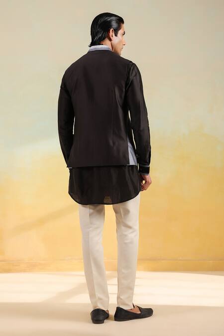 Label Niti Bothra Ombre Chanderi Bundi Set 