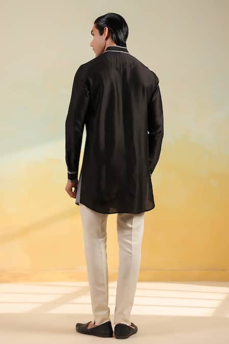 Label Niti Bothra Ombre Thread Embroidered Kurta 