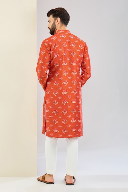 Shreyansh Designs Printed Chanderi Silk Kurta Set 