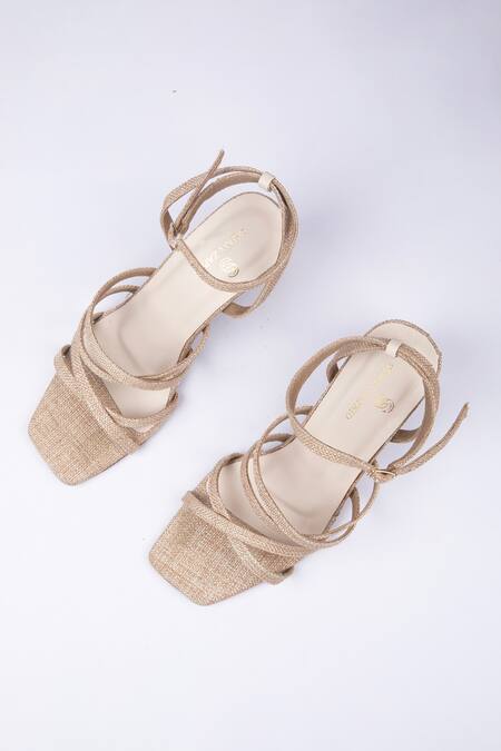 SCHON ZAPATO Jute Circular Heels 