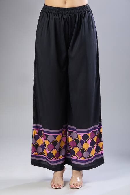 Shop Naintara Bajaj Purple Silk, Crepe Round Neck Co-ord Set Online at Aza Fashions Shop_Naintara Bajaj_Purple Silk, Crepe Round Neck Co-ord Set _Online_at_Aza_Fashions