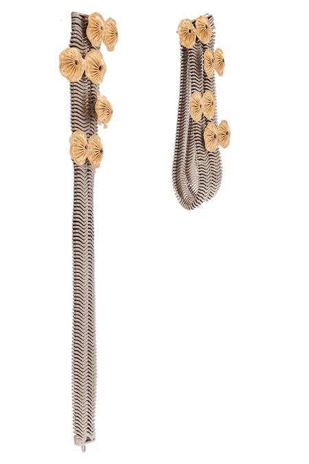 Trupti Mohta_Silver Plated Paradise Dew Earrings _Online_at_Aza_Fashions