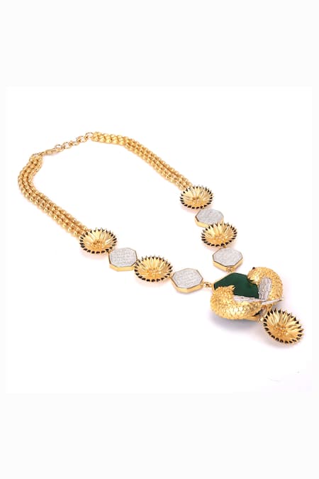 Trupti Mohta Gold Plated Baroque Neckpiece Online at Aza Fashions Trupti Mohta_Gold Plated Baroque Neckpiece _Online_at_Aza_Fashions