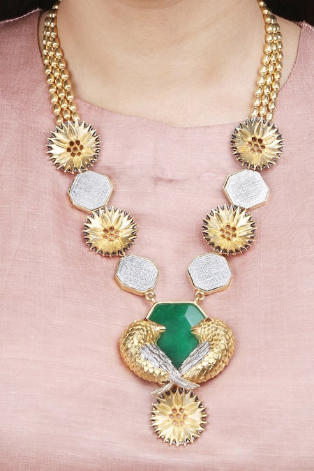 Trupti Mohta Gold Plated Baroque Neckpiece 