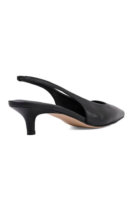 Vanilla Moon_Black Pointy-toe Slingback Heels_Online_at_Aza_Fashions