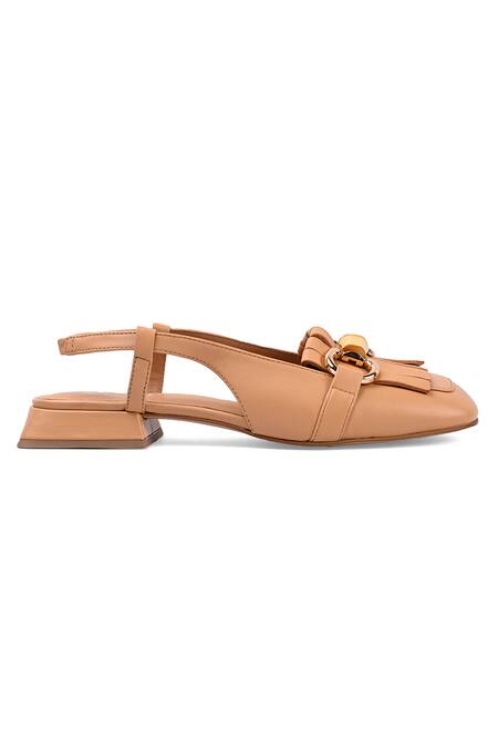 Buy_Vanilla Moon_Beige Fringe Kilty Slingback Sandals_Online_at_Aza_Fashions