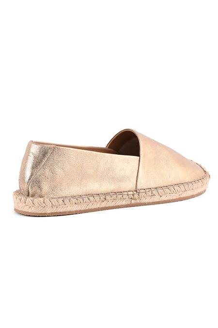 Vanilla Moon Gold Espadrille Slip-on Mules Online at Aza Fashions Vanilla Moon_Gold Espadrille Slip-on Mules_Online_at_Aza_Fashions