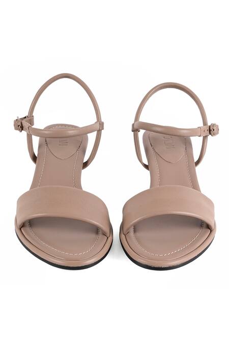 Shop_Jvam_Beige Taupe Kitten Heel Sandals_at_Aza_Fashions