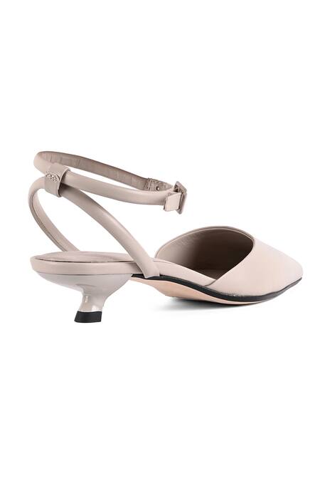 Shop Jvam Gray Pointed Toe Grey Kitten Heel Sandals Online at Aza Fashions Shop_Jvam_Gray Pointed Toe Grey Kitten Heel Sandals_Online_at_Aza_Fashions