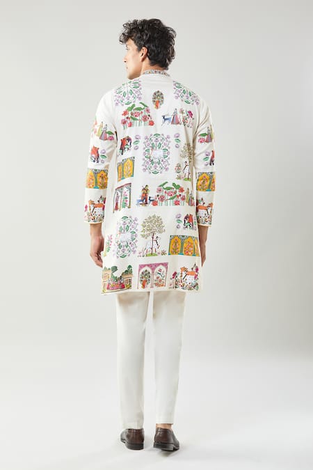 Taroob Pichwai Art Printed Kurta Set 