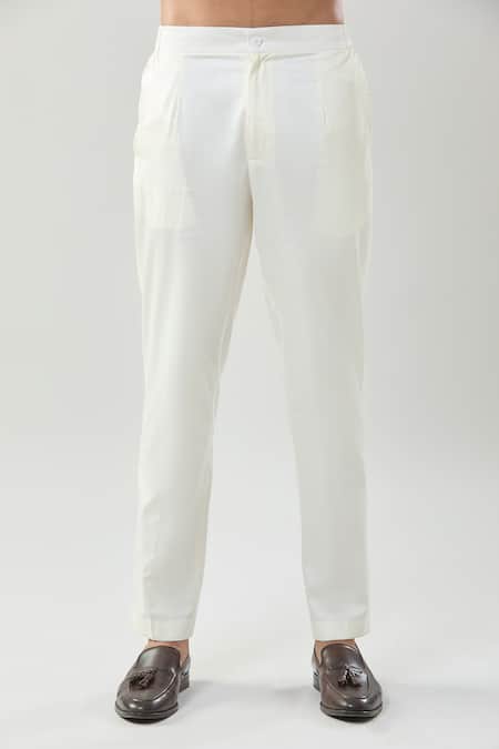 Taroob_Yellow Cotton, Silk Pichwai Art Printed Kurta Set _Online_at_Aza_Fashions