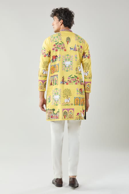 Taroob Pichwai Art Printed Kurta Set 