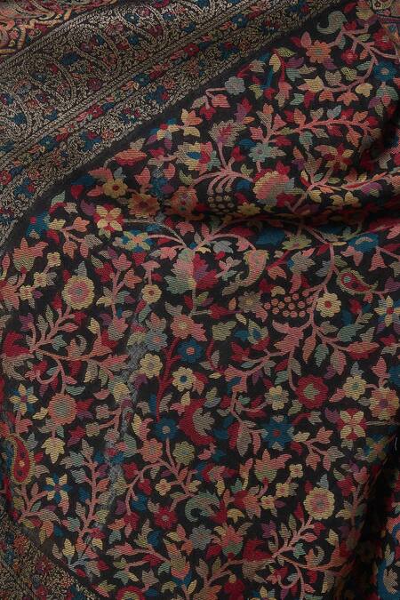 Buy_Taroob_Black Kashmiri Kaani Woollen Shawl