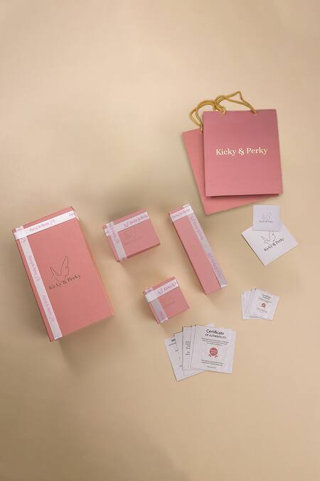 Shop Kicky & Perky Multi Color Moissanite Pendant Necklace Online at Aza Fashions Shop_Kicky & Perky_Multi Color Moissanite Pendant Necklace _Online_at_Aza_Fashions