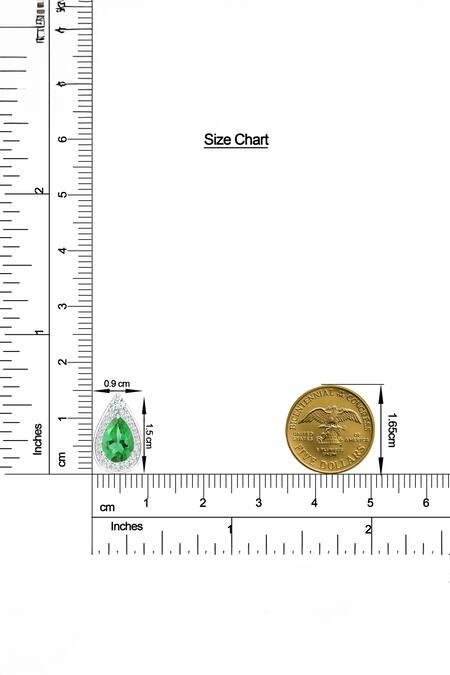 Shop Kicky & Perky Silver Plated Green Amethyst Sterling Pendant Necklace Online at Aza Fashions Shop_Kicky & Perky_Silver Plated Green Amethyst Sterling Pendant Necklace _Online_at_Aza_Fashions