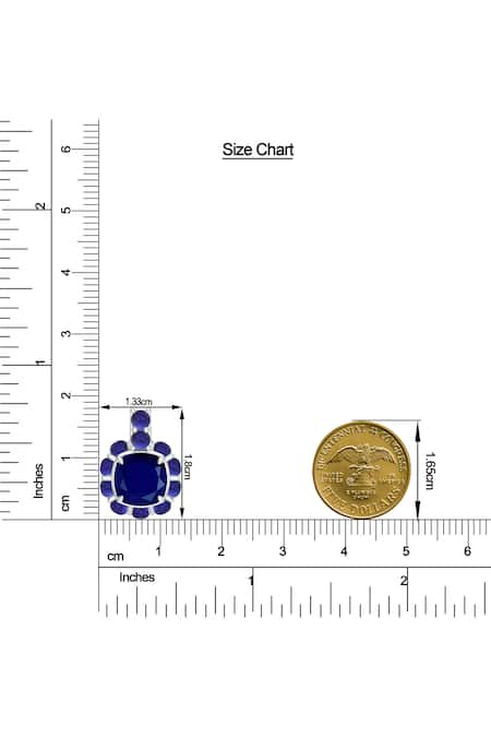 Kicky & Perky Silver Plated Stone Floral Pendant Necklace Online at Aza Fashions Kicky & Perky_Silver Plated Stone Floral Pendant Necklace _Online_at_Aza_Fashions