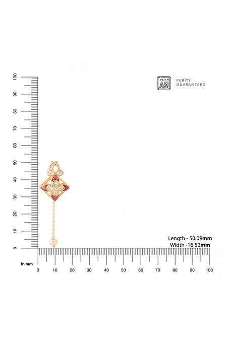 Buy Kicky & Perky Gold Plated Moissanite Pendant Necklace Online at Aza Fashions Buy_Kicky & Perky_Gold Plated Moissanite Pendant Necklace _Online_at_Aza_Fashions