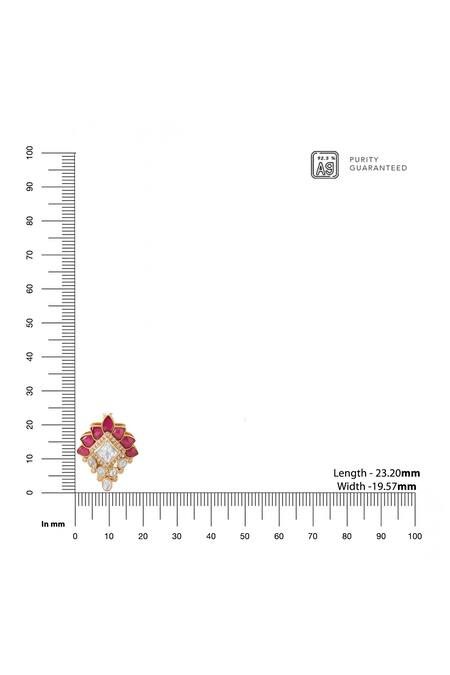 Buy Kicky & Perky Gold Plated Moissanite Pendant Necklace Online at Aza Fashions Buy_Kicky & Perky_Gold Plated Moissanite Pendant Necklace _Online_at_Aza_Fashions