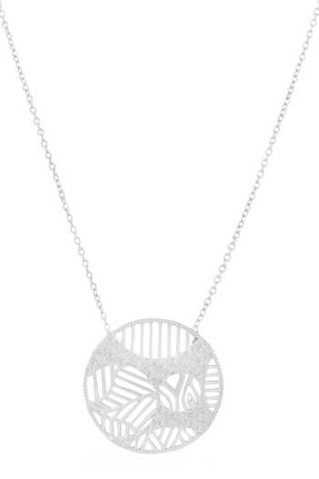 Buy_Kicky & Perky_Silver Plated Contemporary Pendant Necklace _Online_at_Aza_Fashions