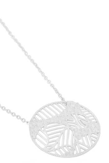 Shop_Kicky & Perky_Silver Plated Contemporary Pendant Necklace _Online_at_Aza_Fashions
