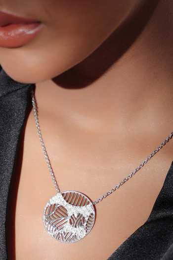 Buy Kicky & Perky Silver Plated Contemporary Pendant Necklace Buy_Kicky & Perky_Silver Plated Contemporary Pendant Necklace
