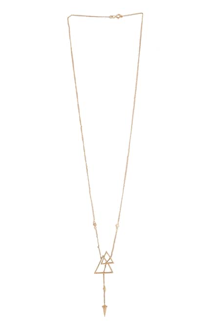 Kicky & Perky Geometric Pendant Necklace 