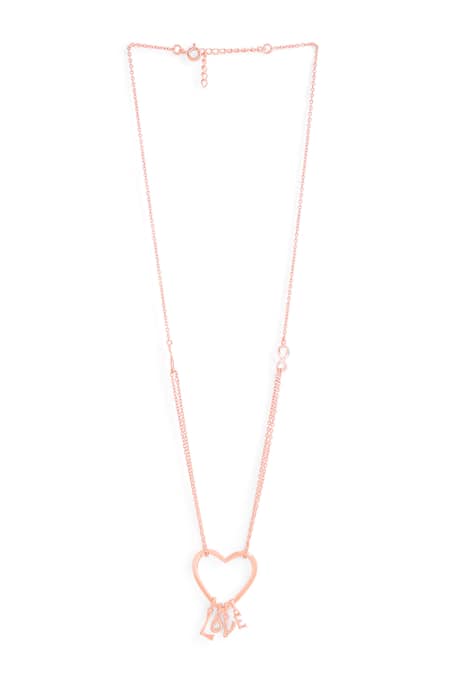 Kicky & Perky Heart Love Pendant Necklace 