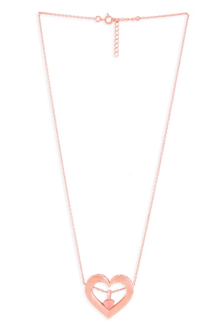 Kicky & Perky Designer Heart Pendant Necklace 
