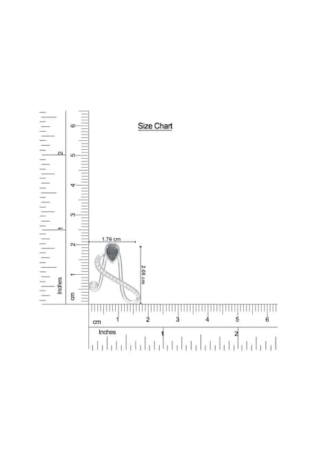 Kicky & Perky_Silver Plated Designer Moissanite Pendant Necklace _Online_at_Aza_Fashions